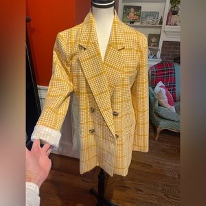 Anthropologie, Mustard Yellow, New with Tags, Blazer, Size Medium